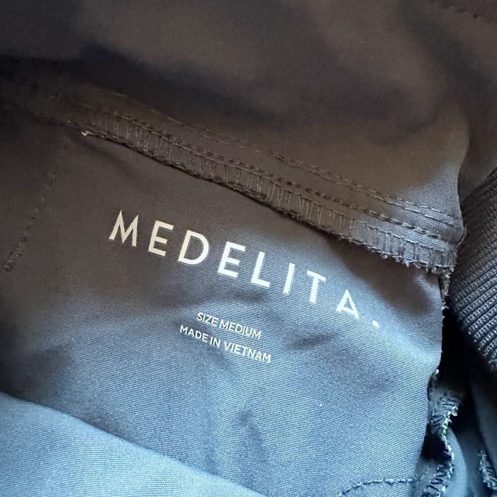 Medelita Women's Pixel Scrub Pants in Pewder Gray Color sz M - Picture 12 of 13